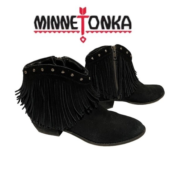 Minnetonka BANDERA Suede Leather Boots - Picture 1 of 7